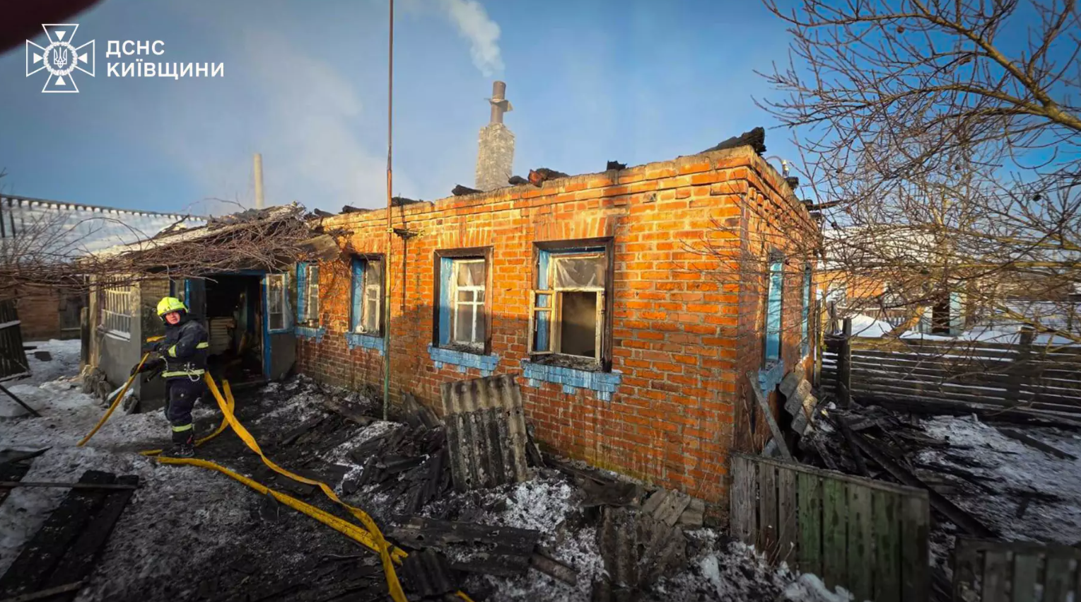 У Іванківській громаді ліквідовано загорання житлового будинку